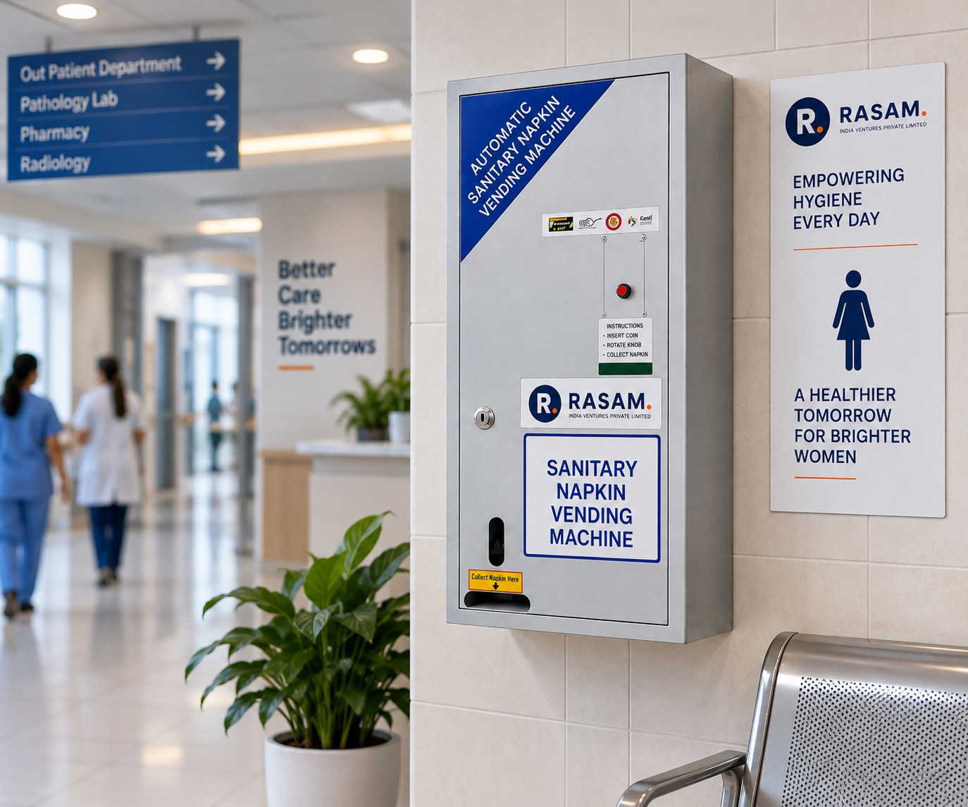 Automatic Sanitary Napkin Vending Machine